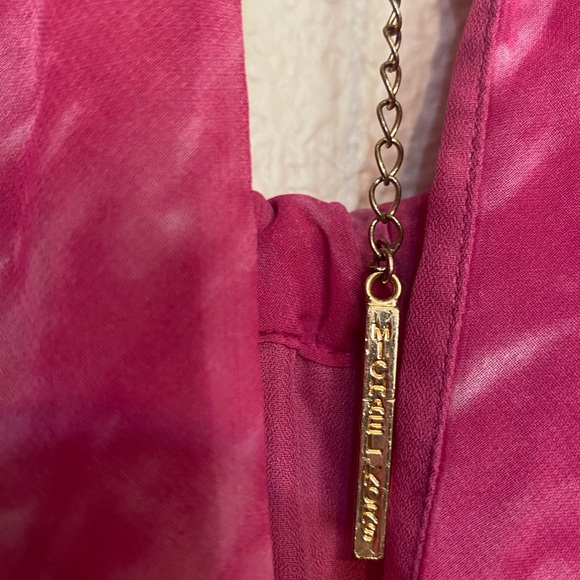 MICHAEL Michael Kors Pink Layered Blouse with Chain Straps - Picture 5 of 5